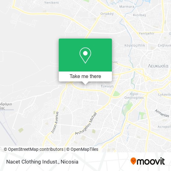 Nacet Clothing Indust. map