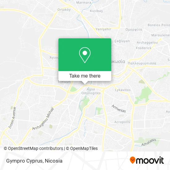Gympro Cyprus map