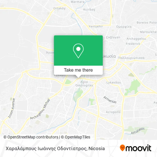Χαραλάμπους Ιωάννης Οδοντίατρος map