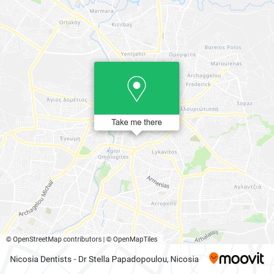 Nicosia Dentists - Dr Stella Papadopoulou map