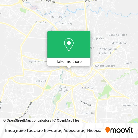 Επαρχιακό Γραφείο Εργασίας Λευκωσίας map