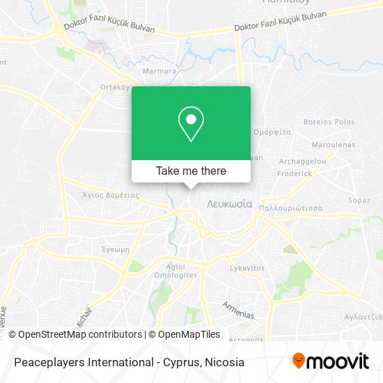 Peaceplayers International - Cyprus map