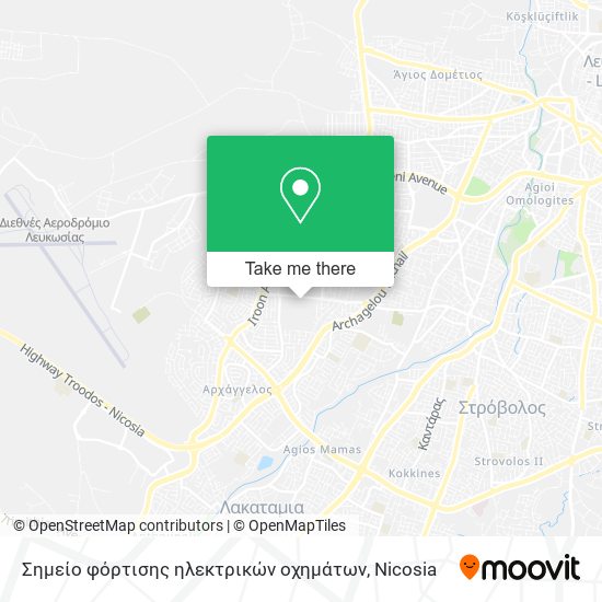 Σημείο φόρτισης ηλεκτρικών οχημάτων map