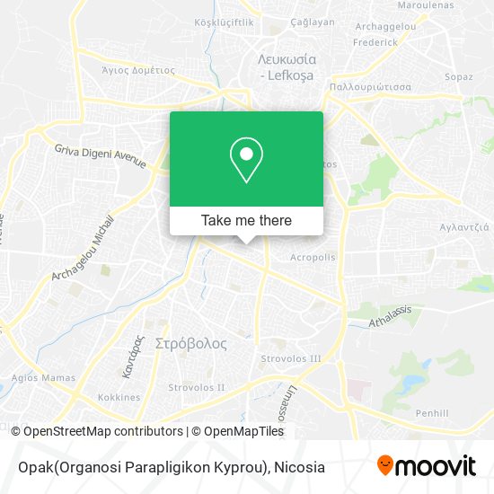 Opak(Organosi Parapligikon Kyprou) map