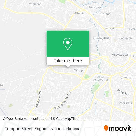 Tempon Street, Engomi, Nicosia map