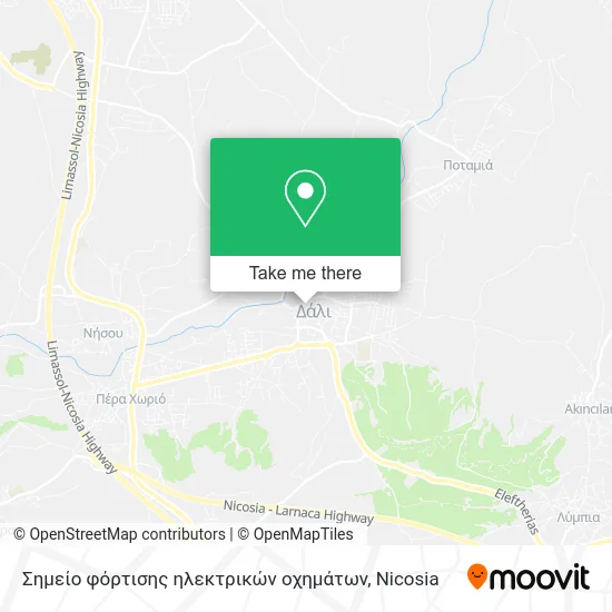 Σημείο φόρτισης ηλεκτρικών οχημάτων map