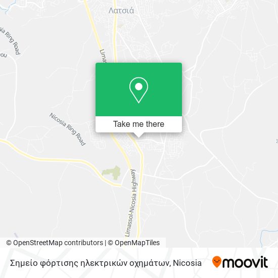 Σημείο φόρτισης ηλεκτρικών οχημάτων map