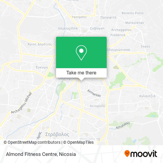 Almond Fitness Centre map