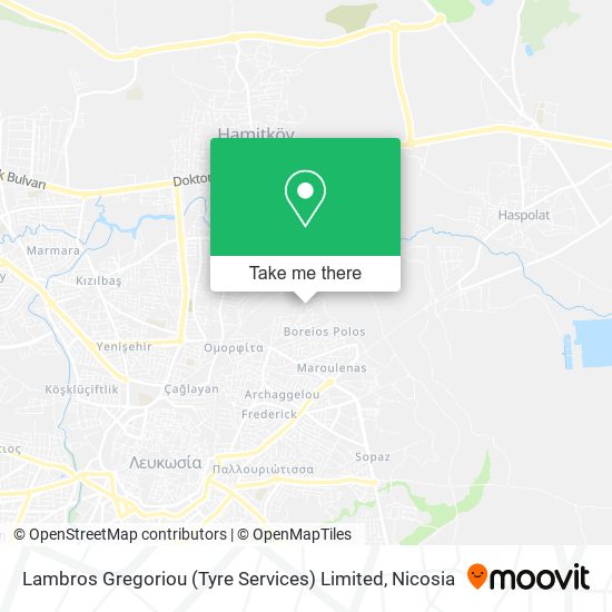 Lambros Gregoriou (Tyre Services) Limited map