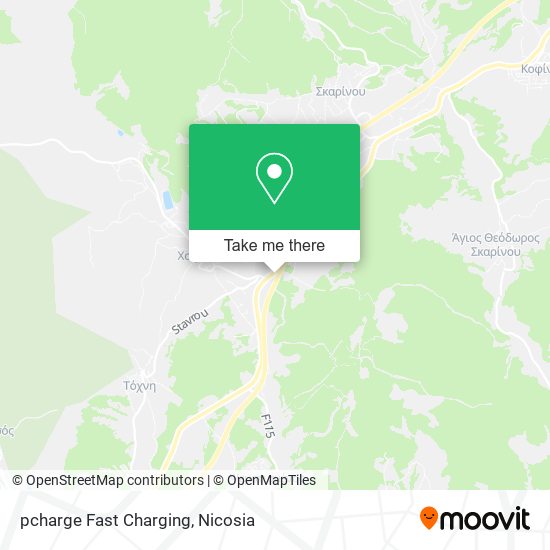 pcharge Fast Charging map