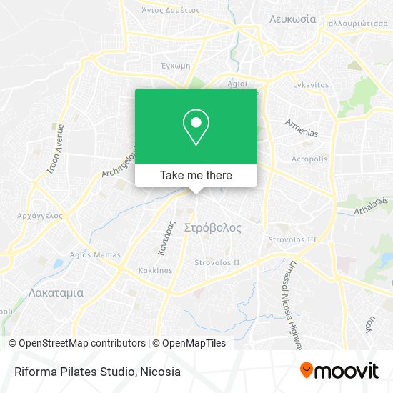 Riforma Pilates Studio map