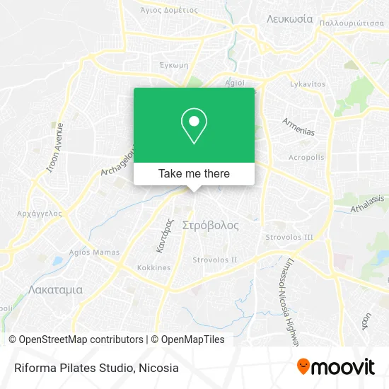 Riforma Pilates Studio map
