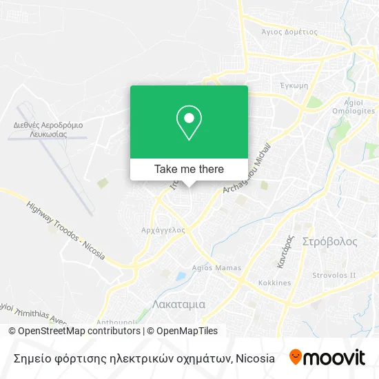 Σημείο φόρτισης ηλεκτρικών οχημάτων map