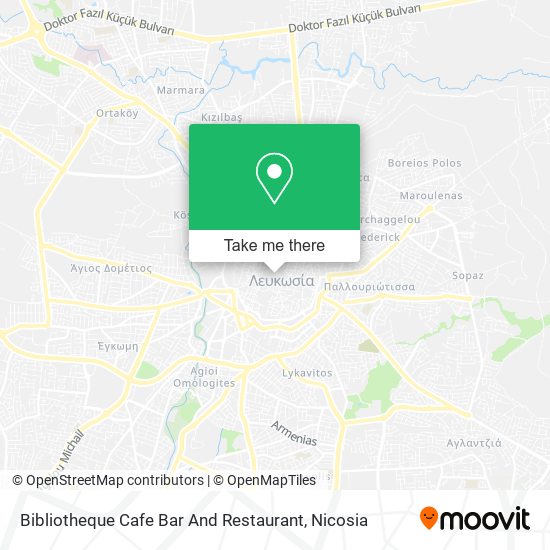 Bibliotheque Cafe Bar And Restaurant map