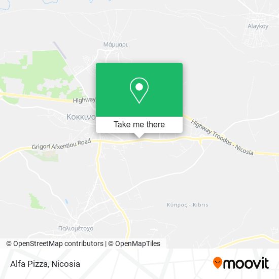 Alfa Pizza map