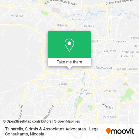 Tsinarelis, Sirimis & Associates Advocates - Legal Consultants map