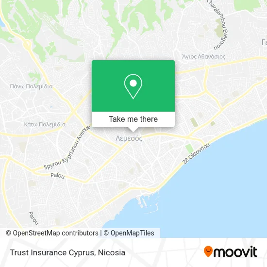 Trust Insurance Cyprus map
