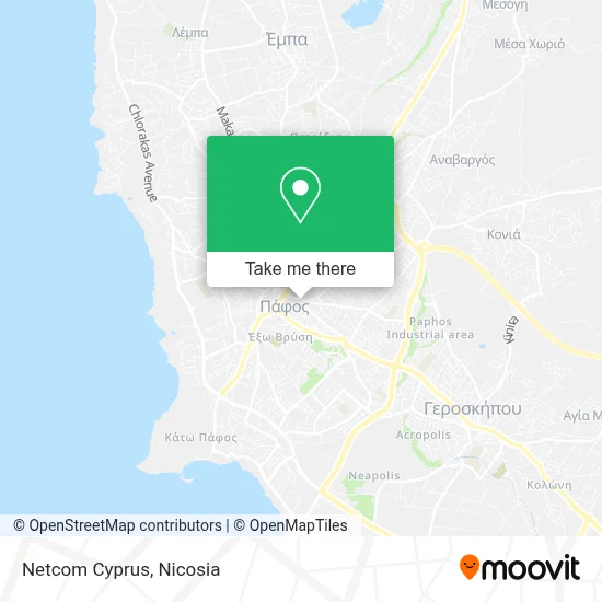 Netcom Cyprus map