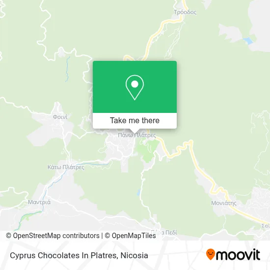 Cyprus Chocolates In Platres map