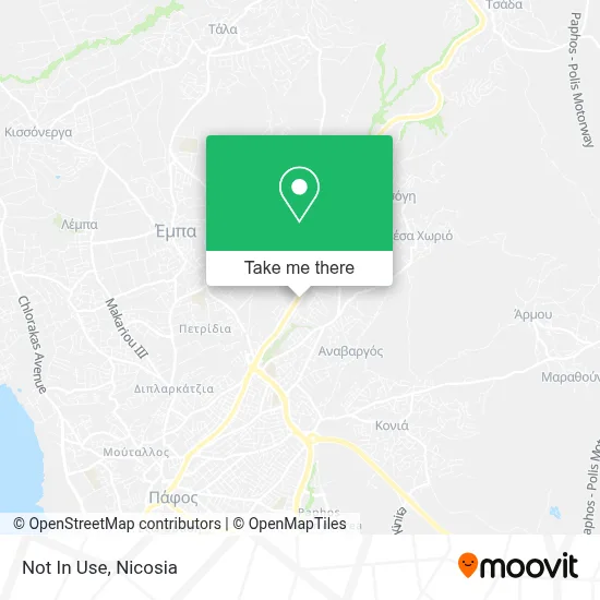Not In Use map