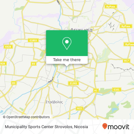 Municipality Sports Center Strovolos map