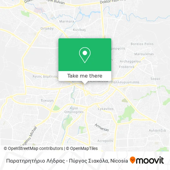 Παρατηρητήριο Λήδρας - Πύργος Σιακόλα map