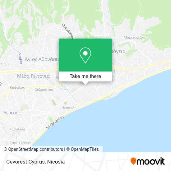 Gevorest Cyprus map