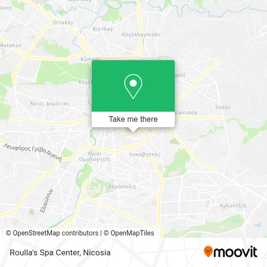 Roulla's Spa Center map