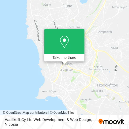 Vasilkoff Cy Ltd Web Development & Web Design map