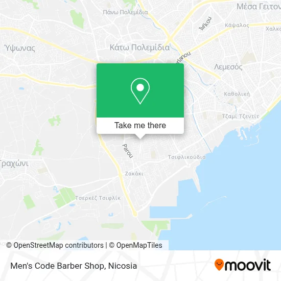 Men's Code Barber Shop map