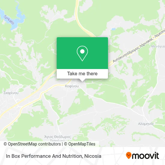 In Box Performance And Nutrition map