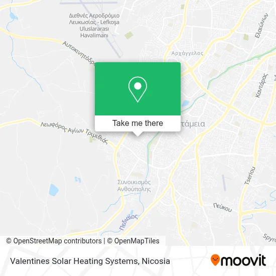 Valentines Solar Heating Systems map