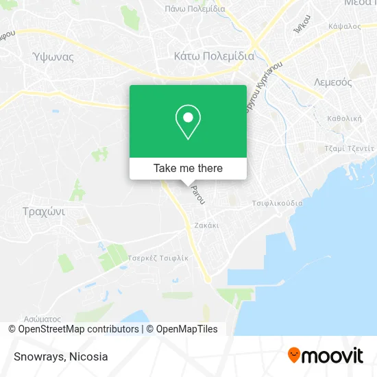 Snowrays map