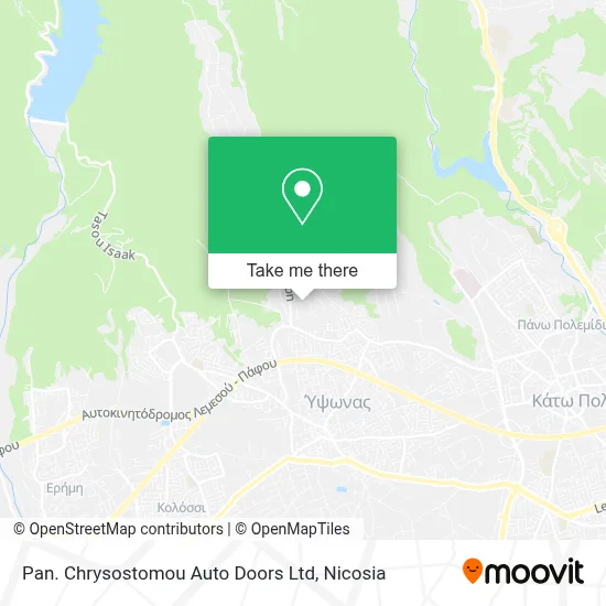 Pan. Chrysostomou Auto Doors Ltd map