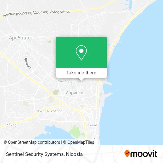 Sentinel Security Systems map