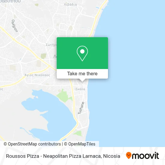 Roussos Pizza - Neapolitan Pizza Larnaca map