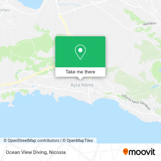 Ocean View Diving map