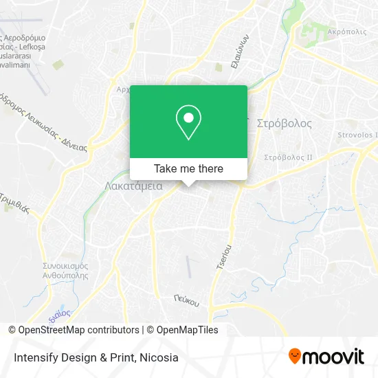 Intensify Design & Print map