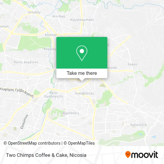 Two Chimps Coffee & Cake map