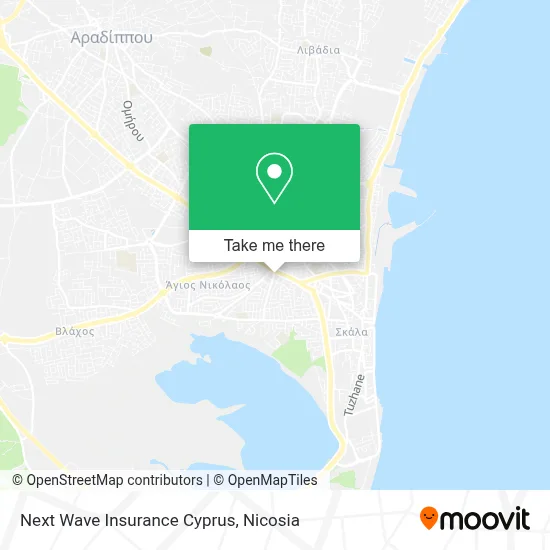 Next Wave Insurance Cyprus map