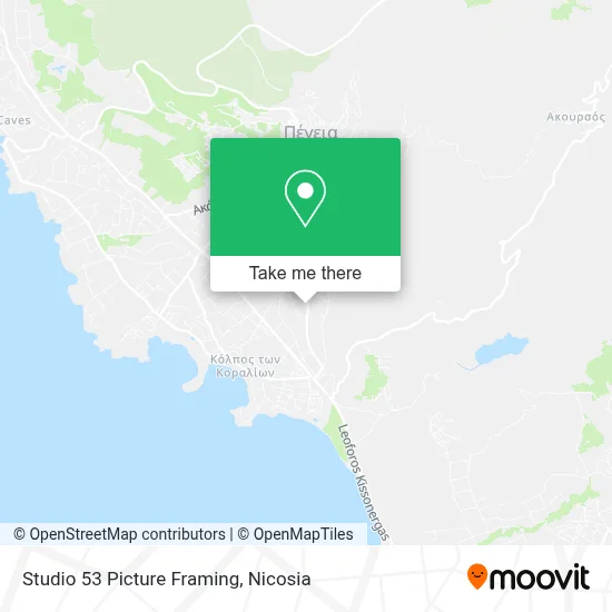 Studio 53 Picture Framing map
