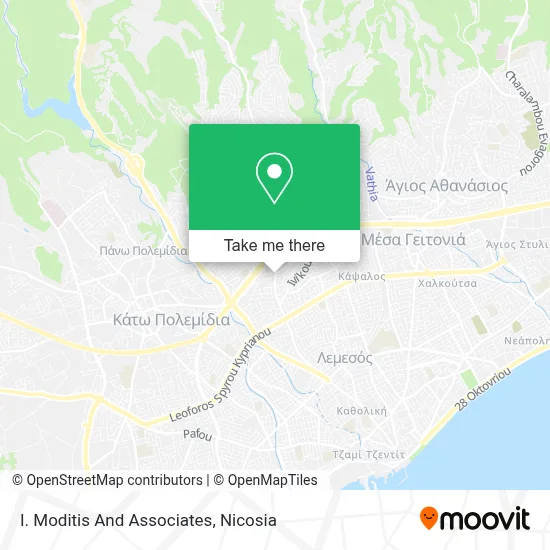 I. Moditis And Associates map