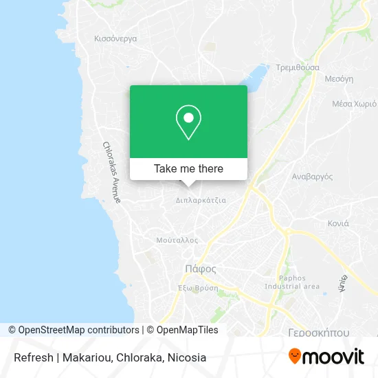 Refresh | Makariou, Chloraka map