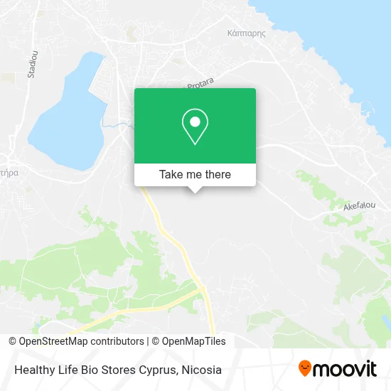 Healthy Life Bio Stores Cyprus map