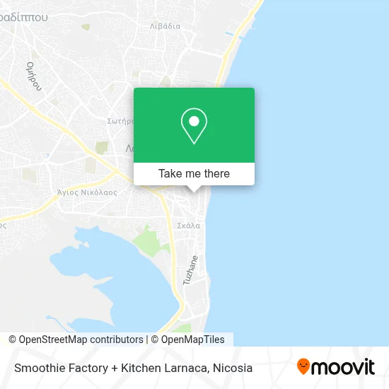 Smoothie Factory + Kitchen Larnaca map