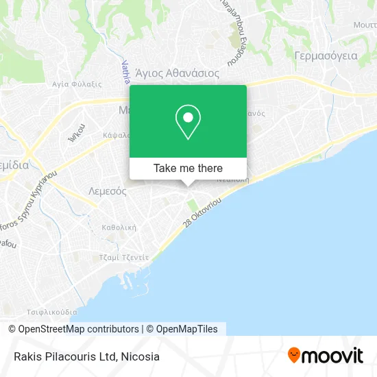 Rakis Pilacouris Ltd map