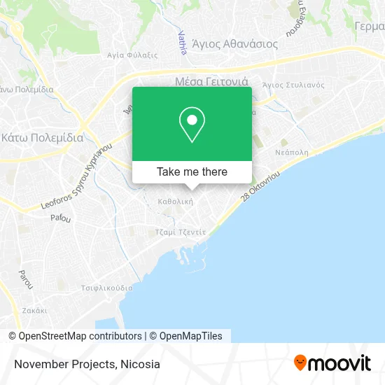 November Projects map