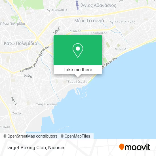 Target Boxing Club map