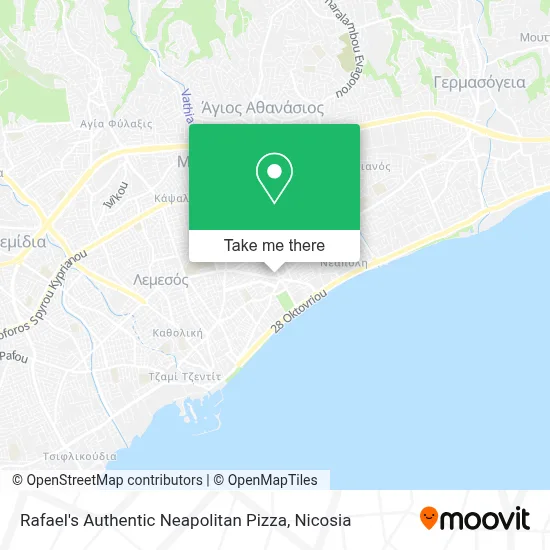 Rafael's Authentic Neapolitan Pizza map