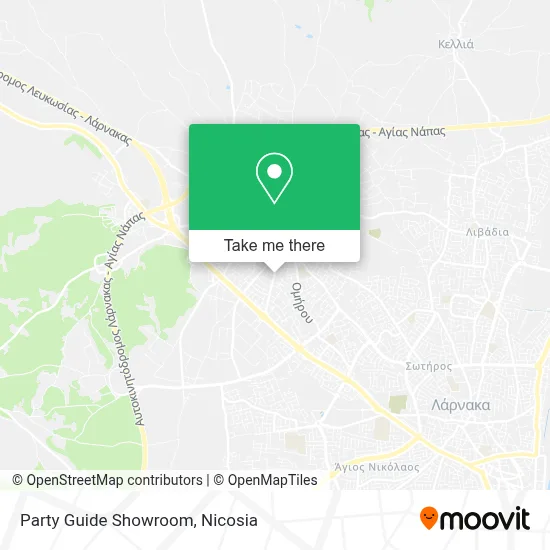Party Guide Showroom map